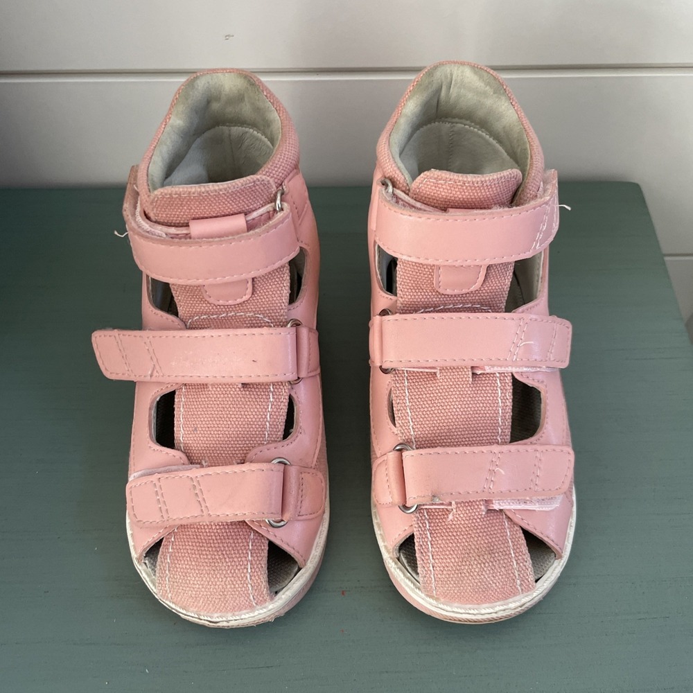 Princepard Kids Orthopedic Sneakers Pink Hook Loop Toddler Shoes EU25 - Picture 3 of 12